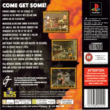 Duke Nukem - Total Meltdown (US) box cover back